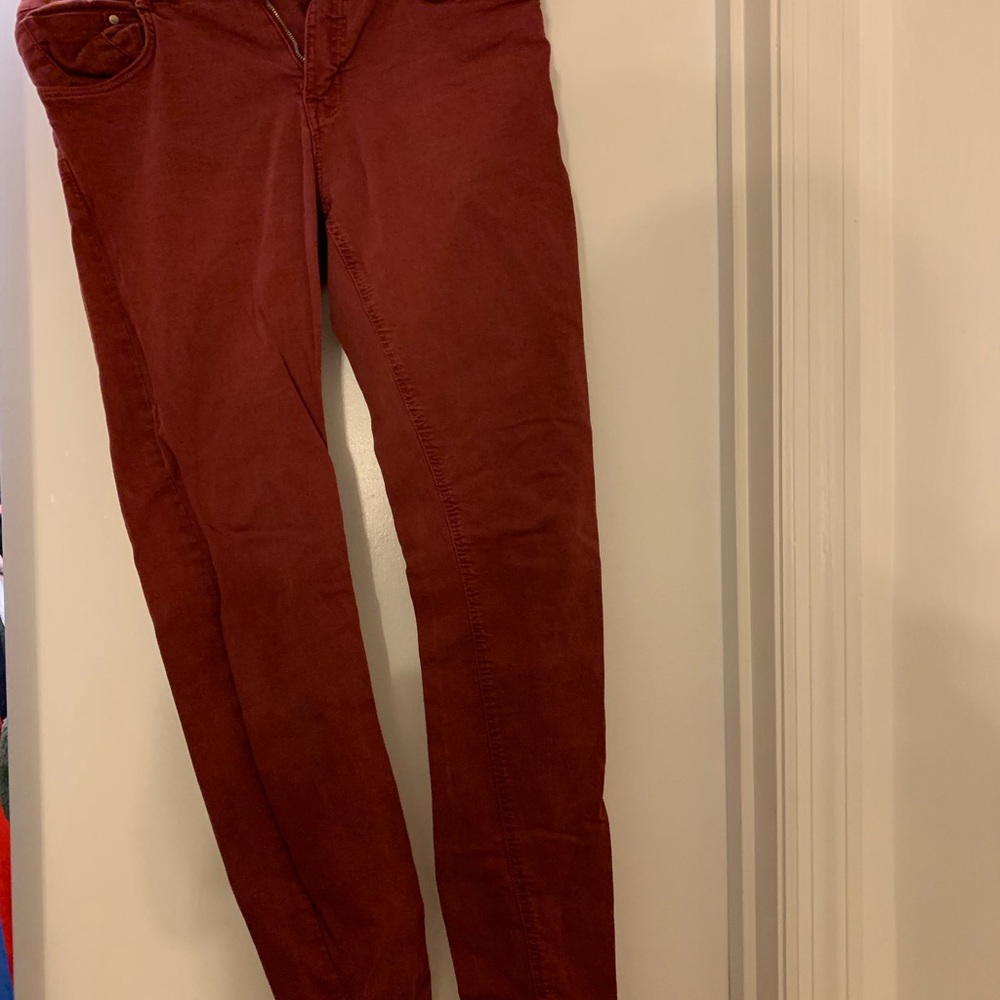 Dark red pants